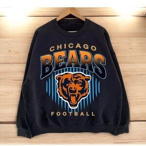 Chicago Bears Football Retro Style Sweatshirt Unisex Men Women Black